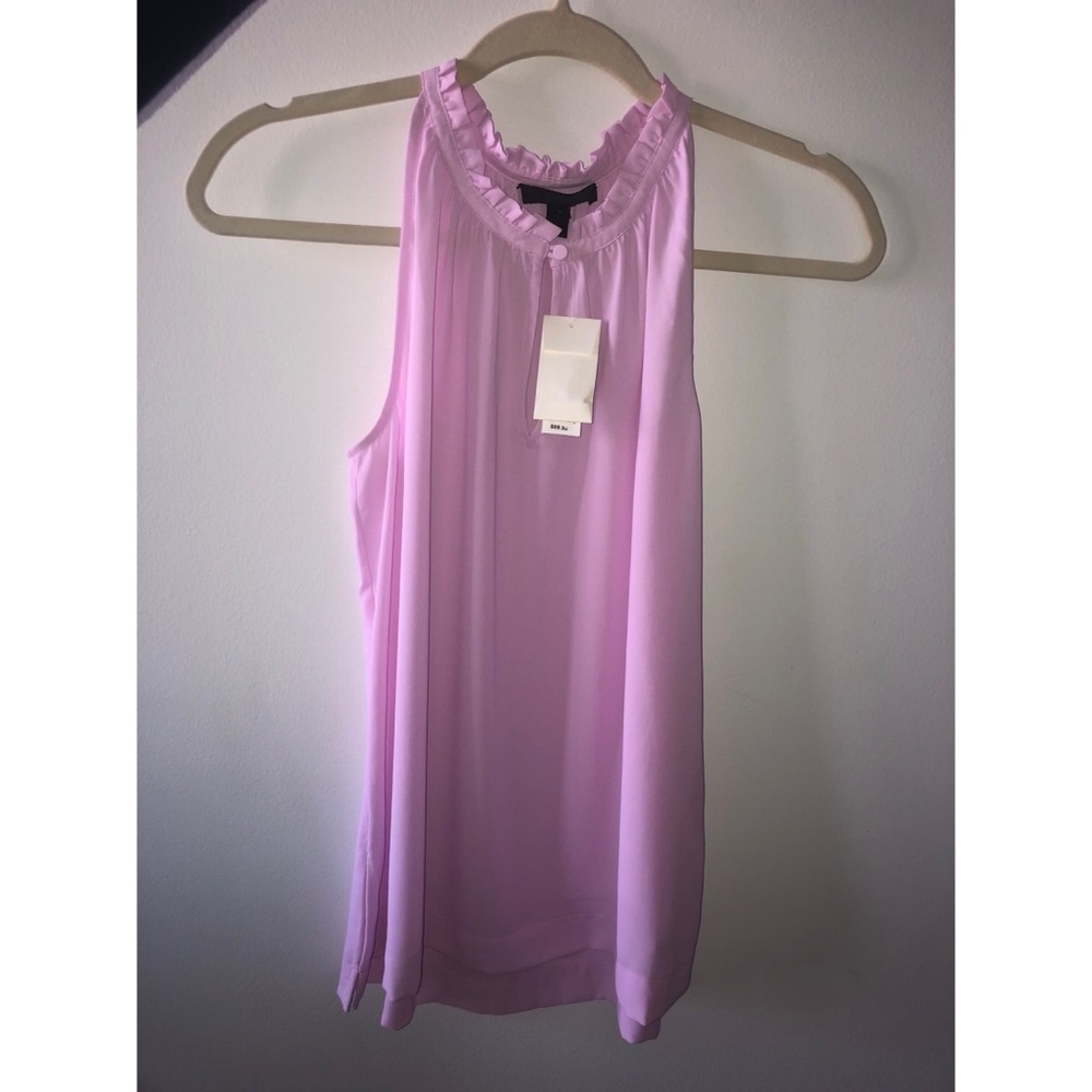 Purple chiffon tank top